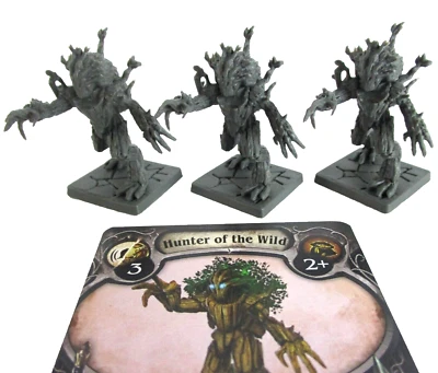 League Of Infamy 3x HUNTER OF THE WILD Minis & Card NEW!! - Image 1 of 4