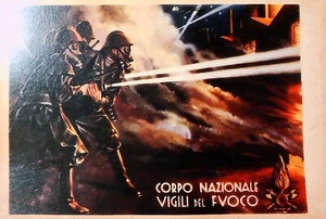 Cartolina Vintage Corpo Nazionale Vigili del Fuoco Riproduzione 21710 - Imagen 1 de 2