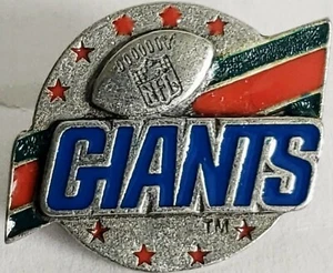 Prendedor de solapa de fútbol americano Siskiyou de peltre fino de la NFL de los gigantes de Nueva York Tac NUEVO con etiquetas #2 - Imagen 1 de 3