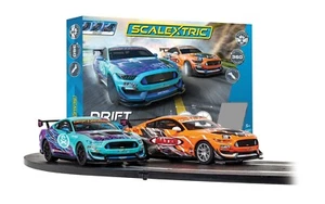 Scalextric Analogue Drift 360 Extreme 2 Ford Mustang GT4 1:32 Slot Car Set C1421 - Picture 1 of 6