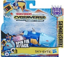 Cyberverse Power of the Spark 1 Step Changer Sky-Byte 4.25" Action Figure