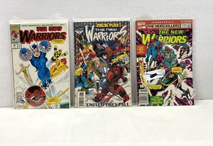 Lote de 3 cómics de Marvel The New Warriors años 90 embolsados o embarcados - Imagen 1 de 13
