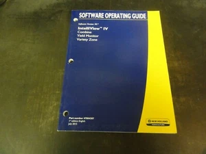 New Holland Intelliview IV Combine Yield Monitor Software Operating Guide Manual - Picture 1 of 6