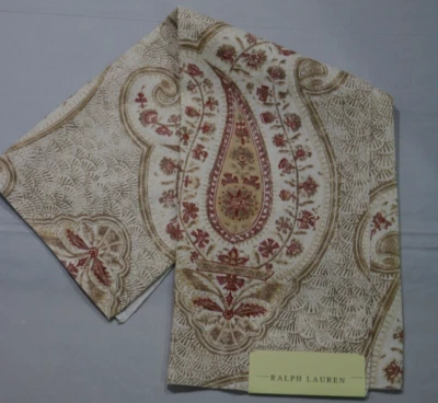 RALPH LAUREN 24X26 REMANENTE DE TELA "PASO PAISLEY" COLOR ARCILLA PORCELANA # Foto 1 de 4