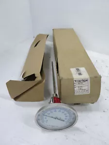NEW Trerice B8561203 Thermometer 25/125 F -5/50 C 5" Bi-Metal 12" Stem 1/2" NPT - Picture 1 of 6