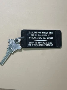 Llavero y llave Winchester Virginia #210 para habitación de motel Darlington Motor Inn Hotel - Imagen 1 de 2