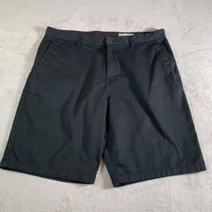 Volcom Shorts Mens 40 Black Chino Walk Casual Recycled Polyester Golf 11" Inseam - Picture 1 of 16