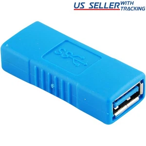 5-pack USB 3.0 Type A Female to Female Adapter Coupler Connector, Blue - Picture 1 of 1