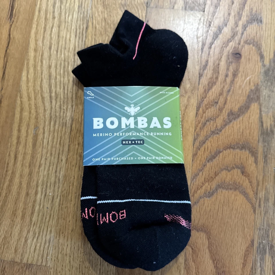 Новый с Ярлыками Bombas Hex-Tec Merino работает лодыжки носки L женщин 11-13 - Изображение 1 из 3