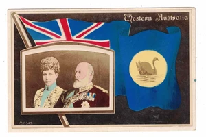Vintage Postcard - c1910 - Western Australia. King Edward & Queen Alexandra. - Picture 1 of 2