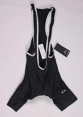 Nuevo con etiquetas Babero clásico Oakley Cycling Icon para hombre borde negro blanco [S] Hydrolix Foto 1 de 4