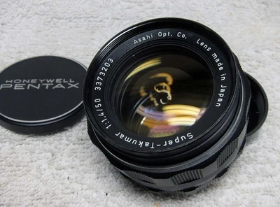 Lente óptica Vint Asahi 50 mm f/1,4 Super TAKUMAR M42 montaje con tornillo. Vidrio lantano Foto 1 de 4