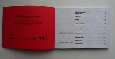 Betriebsanleitung Deutz DX 80 86 92 110 120 145 + Wartungstab. + Einstellwerte - Bild 1 von 4