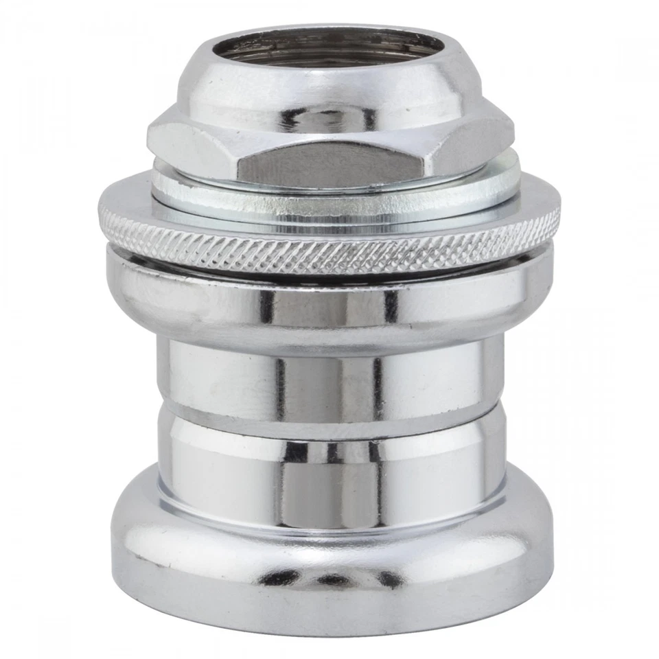 Sunlite Steel Threaded Chrome Headset EC32/25.4-26mm for Mountain & BMX Bikes - Image 1 of 1
