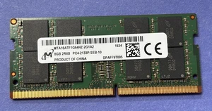 🥨Micron 8GB 2Rx8 PC4-2133P Laptop RAM SPEICHER MTA16ATF1G64HZ-2G1A2 - Bild 1 von 2