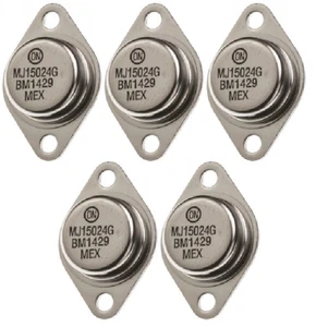 MJ15024 To-3 Silicone Audio Power Output Transistor 5 Pack - Picture 1 of 4