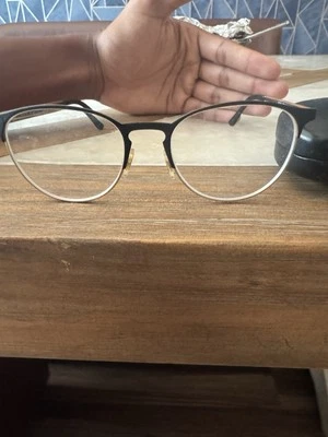 NUEVAS GAFAS RAY BAN RB 6375 2890 DORADAS NEGRAS AUTÉNTICAS CON ESTUCHE 53-18 Foto 1 de 4