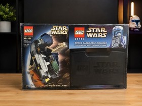 2002 Exclusive (Limited) Lego Star Wars #65153 Jango Fett's Slave I Ship + Case