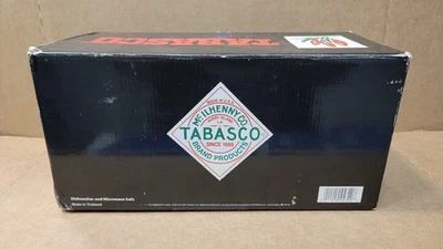 Lote de 4 cuencos de sopa Tabasco Gumbo nuevos con caja obras de arte vintage impresión ostras Foto 1 de 4