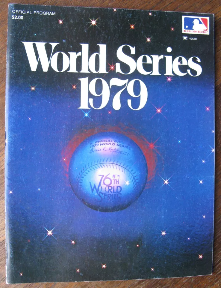 1979 World Series Official Program, 96 Colorful Pages and Dark Blue Cover - Image 1 of 1