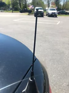 7" SHORT BLACK STAINLESS ANTENNA MAST RADIO AM/FM for BMW 1-Series 2004-2013 New - Picture 1 of 13