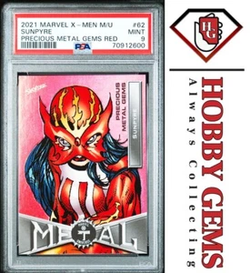 SUNPYRE PSA 9 2020 Marvel X-Men Universe Precious Metal Gems PMG Red 19/100 #62 - Picture 1 of 2