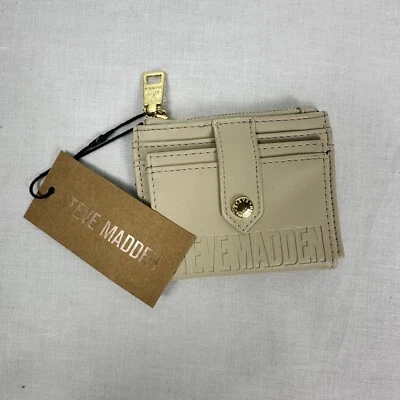 Cartera Steve Madden Hayden Avena Cuero PU Cremallera Monedero Ranuras para Tarjetas Foto 1 de 4
