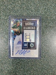 Nick Loftin 2020 Panini Contenders Draft Picks Diamond Ticket Auto /15 - Royals