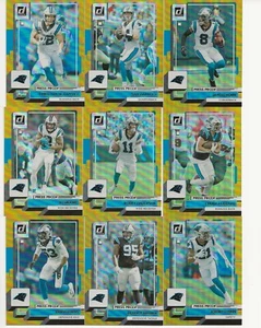 9) Different 2022 Panini Donruss Press Proof Premium Carolina Panthers McCaffrey - Picture 1 of 2