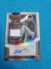 2023 Panini Select Gavin Williams Swatches Signatures Auto 46/99 Silver Prizm