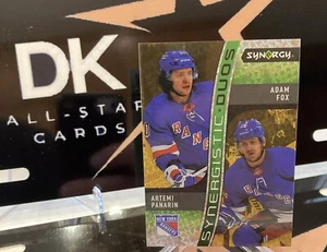 2023-24 UPPER DECK SYNERGY ADAM FOX ARTEMI PANARIN SYNERGISTIC DUOS GOLD /149 - Picture 1 of 4