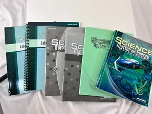 LOT of 6 ~ Abeka Science Matter And Energy Books ~ Excellent Condition Clean - Picture 1 of 13