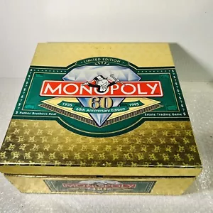 Monopoly 60th Anniversary Limited NEW Open Box Unplayed SEALED Parts & Pieces - Picture 1 of 8