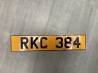 RKC 384. Cherished number plate