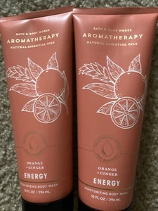 Bath & Body Works ORANGE GINGER Aromatherapy SHEA Cream Lot Of 2 Tube 8 Oz NEW - Picture 1 of 4