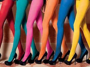 TIGHTS PANTYHOSE STOCKINGS NEW OPAQUE QUALITY 21 COLOURS FAST FREE POST 