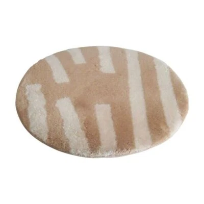 Nicol WC Vorleger Toilettenvorleger Badematte Bad Teppich Ramona Ø60 cm hellbrau - Bild 1 von 2