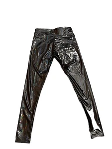 KillStar Darkwaves and Raves Leggings L High Gloss Patent Leather Goth Emo Punk - Picture 1 of 12