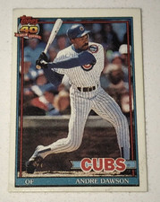 1991 TOPPS CRACKER JACKS MINI CARD 40 YEARS OF BASEBALL ANDRE DAWSON #7/36 TBC68