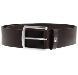 Tommy Hilfiger Cinturón Cuero Marrón Oscuro Nuevo Cinturón Denton 36” - 40” 100 cm PVP £50 - Imagen 1 de 16