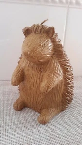  Vela de cera animal erizo de granero cerámica vintage 5" altura usada en excelente estado - Imagen 1 de 10