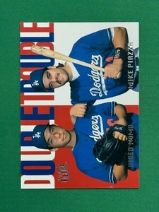 1997 Fleer Ultra Series 1 Double Trouble #15 of 20 Hideo Nomo / Mike Piazza - Picture 1 of 2