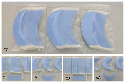 Walker Lace Front Tape 108 Pc 3 Packs Blue CHOOSE A AA C CC 1 x 3 Hairpiece Wig  - Image 1 of 4