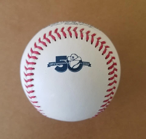 New Rawlings 2022 Official Baseball Ball Texas Rangers 50th Anniversary ROMLB Cover