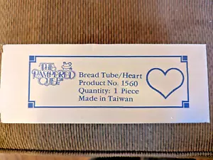 Tubo per pane The Pampered Chef a forma di cuore. #1560, nuovo con scatola - Foto 1 di 1