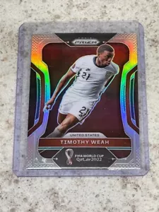 TIMOTHY WEAH ~ Prizm Copa Mundial de la FIFA 2022 #207 Silver Prizm PWE *Ver foto* - Imagen 1 de 3