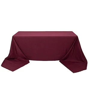 6 pcs 90x156" PREMIUM Polyester RECTANGULAR Tablecloths High Quality Home Linens - Picture 1 of 108