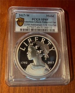 U.S. 2017-W US Mint 225th Anniversary American Liberty Silver Medal PCGS SP69 - Picture 1 of 2
