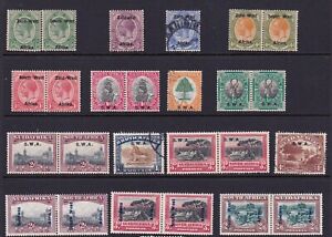 SOUTH WEST AFRICA GEORGE V O/PRINTS ON SOUTH AFRICA MAINLY MINT GROUP TO 2s6d
