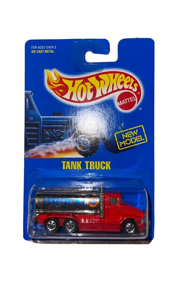 1991 Hot Wheels Blue Card #147 Unocal 76 Tank Truck Red w/Blackwalls - Image 1 of 1